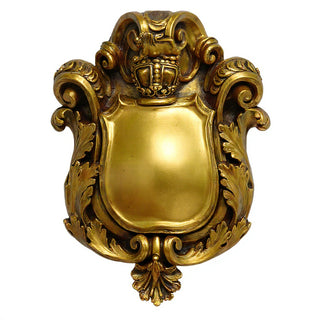 Knickerbocker Crest Wall Plaque - 30-inch — Antique Gold finish