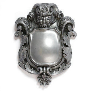 Knickerbocker Crest Wall Plaque - 30-inch — Aged Silver finish