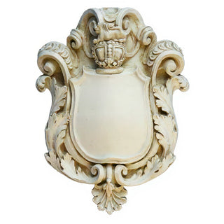 Knickerbocker Crest Wall Plaque - 30-inch — Antique White finish