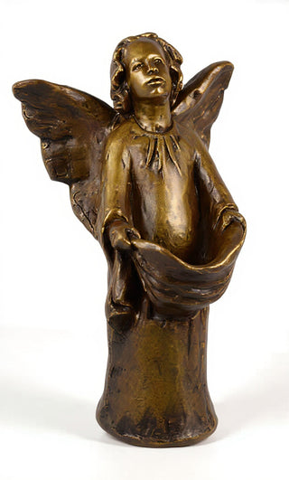 Angel With Drape Statue - 17-inch