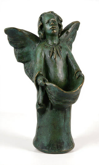 Angel With Drape Statue - 17-inch