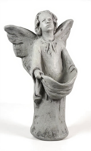 Angel With Drape Statue - 17-inch
