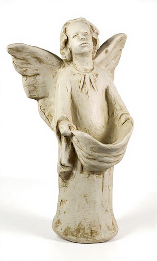 Angel With Drape Statue - 17-inch