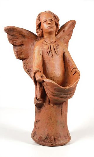Angel With Drape Statue - 17-inch