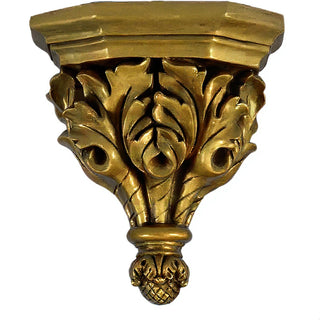 Oak Leaf Bracket - 14-inch — Antique Gold finish