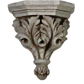 Oak Leaf Bracket - 14-inch — Antique Stone finish