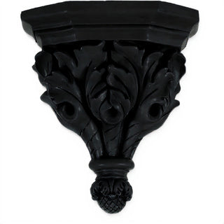 Oak Leaf Bracket - 14-inch — Flat Black finish