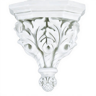 Oak Leaf Bracket - 14-inch — Flat White finish