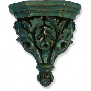 Oak Leaf Bracket - 14-inch — Green Bronze finish