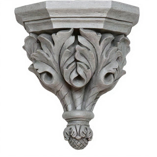 Oak Leaf Bracket - 14-inch — Limestone finish
