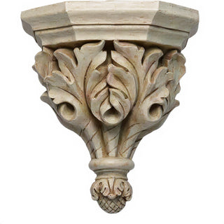 Oak Leaf Bracket - 14-inch — Museum Terracotta finish