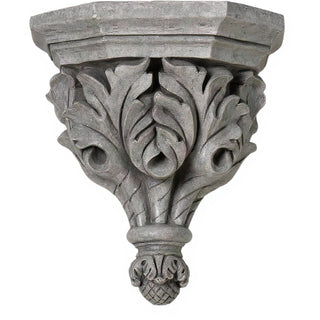 Oak Leaf Bracket - 14-inch — Old Stone finish
