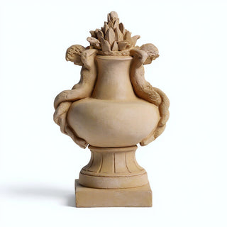Cherub Siren Urn Planter - 14-inch — Dusted Sand finish