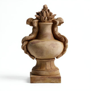 Cherub Siren Urn Planter - 14-inch — Gothic Stone finish