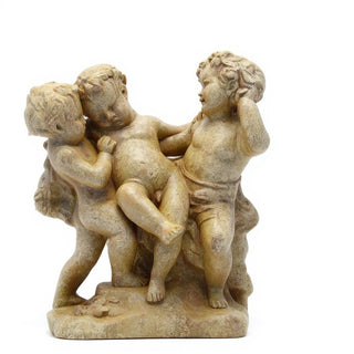 Franciscan Cherubs Statue - 23-inch — Gothic Stone finish