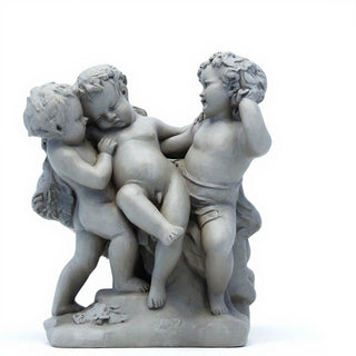 Franciscan Cherubs Statue - 23-inch — Old Stone finish
