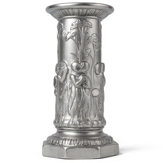 Musical Cherubs Pedestal - 22-inch — Antique Silver finish