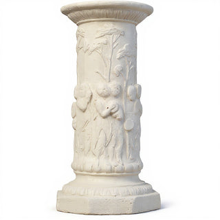 Musical Cherubs Pedestal - 22-inch — Antique White finish