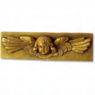 Cherub Tile — Antique Gold finish