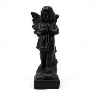 Overseeing Angel Statue - 18.5-inch — Dusted Black finish