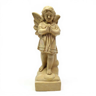 Overseeing Angel Statue - 18.5-inch — Dusted Sand finish