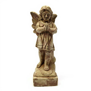 Overseeing Angel Statue - 18.5-inch — Gothic Stone finish