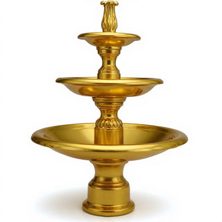 Balustrade III Tier Fountain - 68-inch — Deep Gold finish