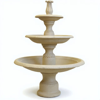 Balustrade III Tier Fountain - 68-inch — Dusted Sand finish