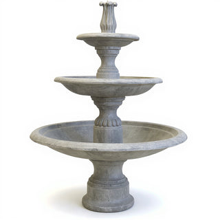 Balustrade III Tier Fountain - 68-inch — Old Stone finish