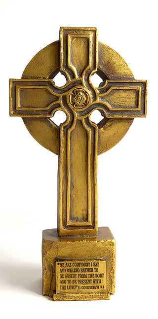Saint John Cross - 32-inch — Antique Gold finish