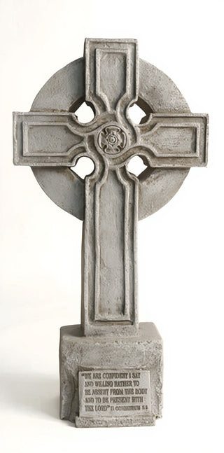 Saint John Cross - 32-inch — Antique Stone finish