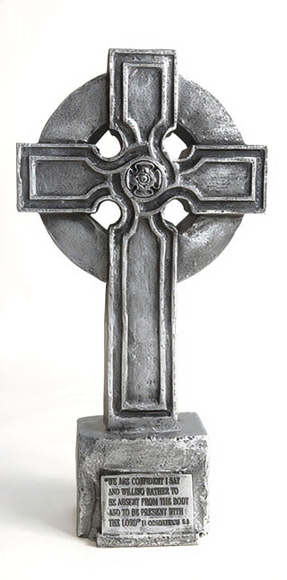 Saint John Cross - 32-inch — Antique Silver finish