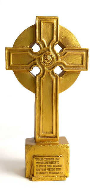 Saint John Cross - 32-inch — Deep Gold finish