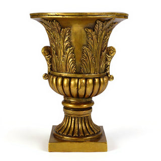 Acanthus Leaf Urn Planter - 30-inch — Antique Gold finish