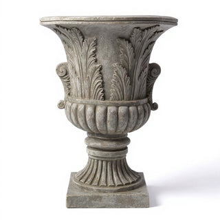 Acanthus Leaf Urn Planter - 30-inch — Antique Stone finish
