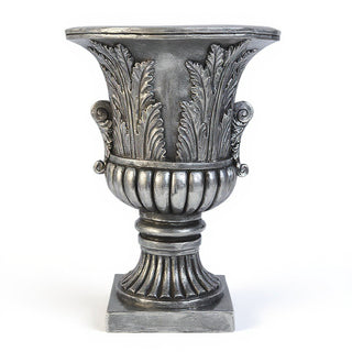 Acanthus Leaf Urn Planter - 30-inch — Antique Silver finish