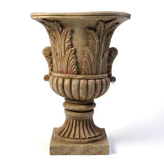 Acanthus Leaf Urn Planter - 30-inch — Gothic Stone finish