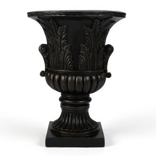 Acanthus Leaf Urn Planter - 30-inch — Iron finish