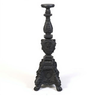 Ornate Candleholder - 33-inch — Dusted Black finish