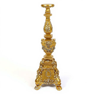 Ornate Candleholder - 33-inch — Deep Gold finish