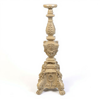 Ornate Candleholder - 33-inch — Dusted Sand finish