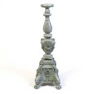 Ornate Candleholder - 33-inch — Mossy Green finish