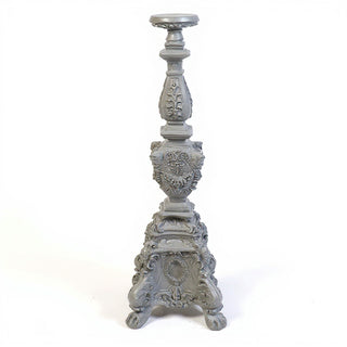 Ornate Candleholder - 33-inch — Old Stone finish