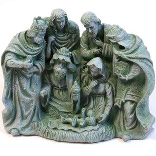 Nativity Statue — Mossy Green finish