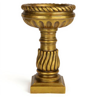 Roma Birdbath - 25-inch — Antique Gold finish