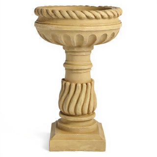 Roma Birdbath - 25-inch — Dusted Sand finish