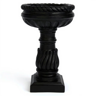 Roma Birdbath - 25-inch — Flat Black finish