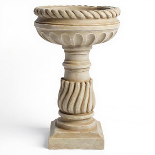 Roma Birdbath - 25-inch — Museum Terracotta finish