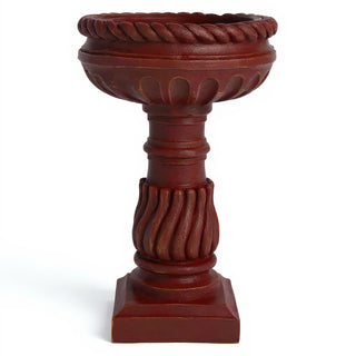 Roma Birdbath - 25-inch — Rust finish