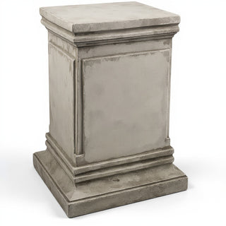 Rectangular Panel Pedestal - 18-inch — Antique Stone finish